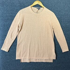 James Perse Light Brown Crew Neck Top
